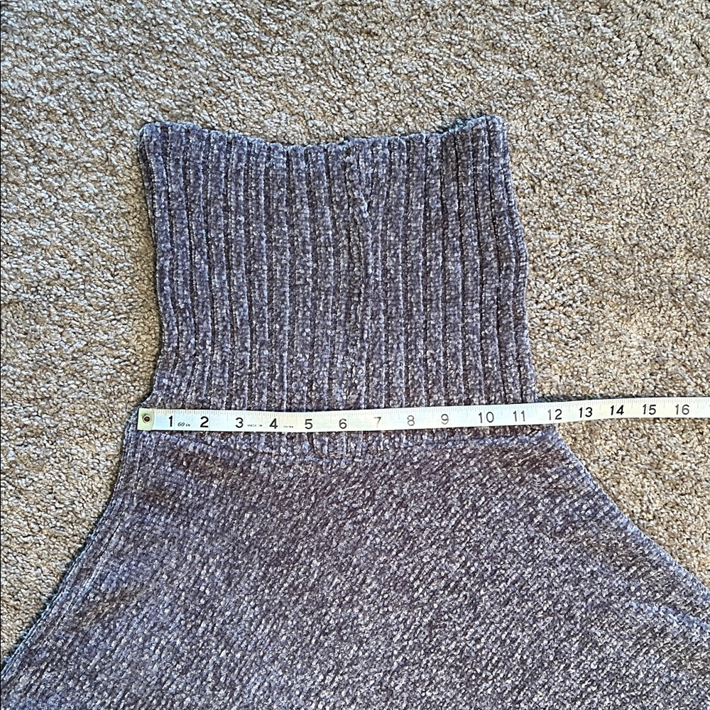 Gray Poncho with Fringe - Picture 13 of 14